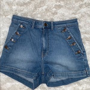 Denim shorts